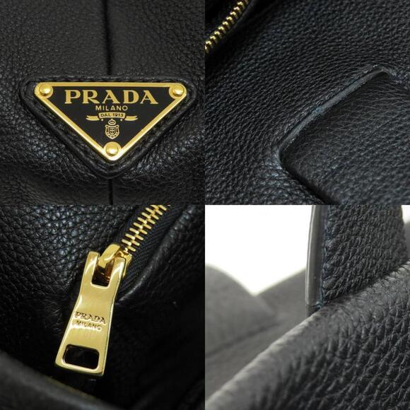 PRADA Black Leather Tote Bag - Picture 8 of 11